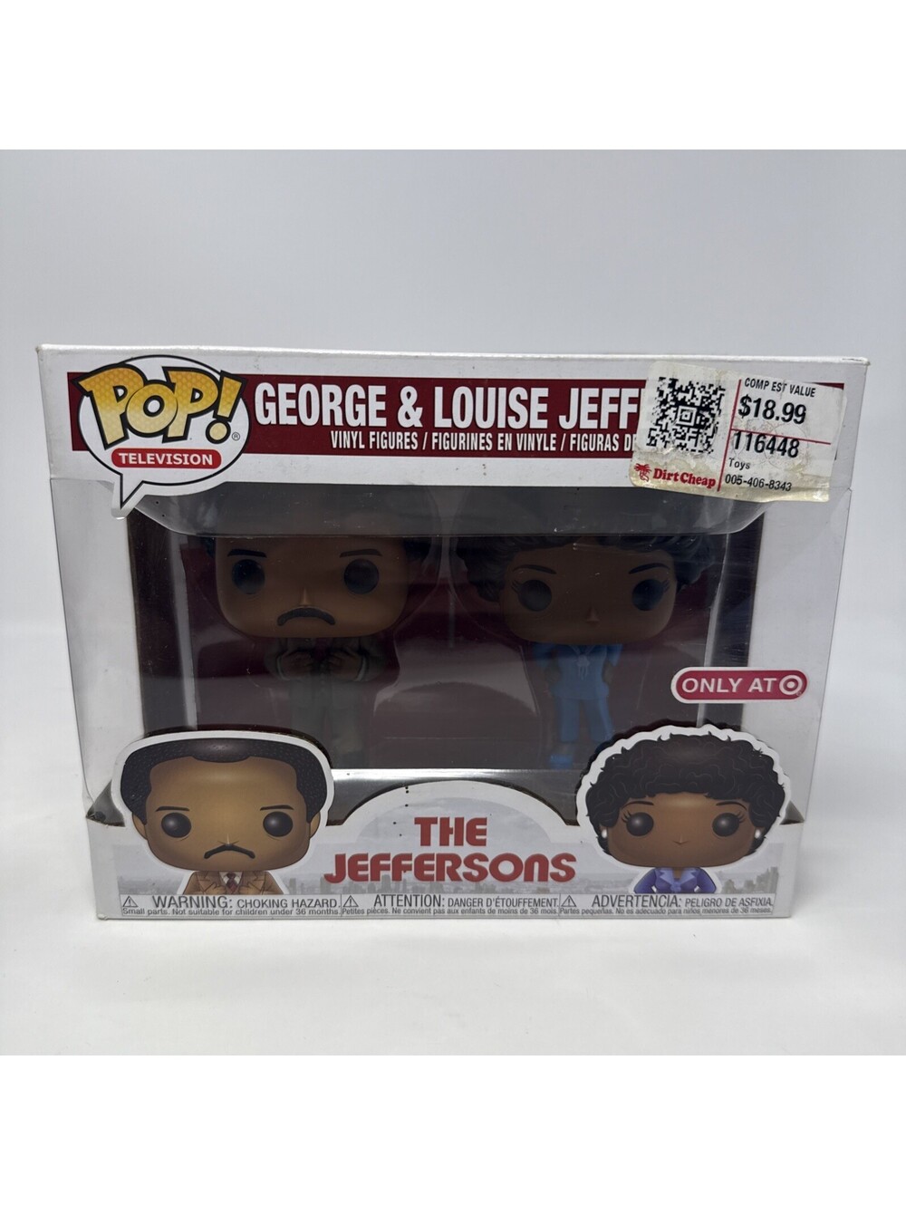 Funko Pop! Television The Jeffersons 2 Pack George & Louise Jefferson TSB
